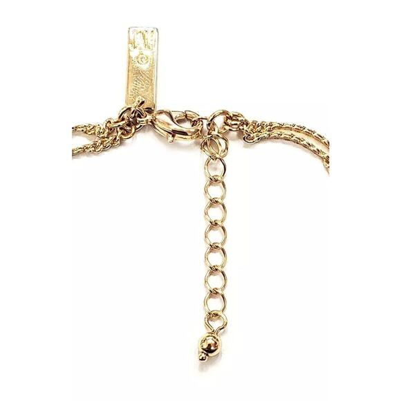 Gold Tone Anklet Double Chain Style Fashion Elegant Shiny Everyday Wear Chic NWT - Picture 4 of 6